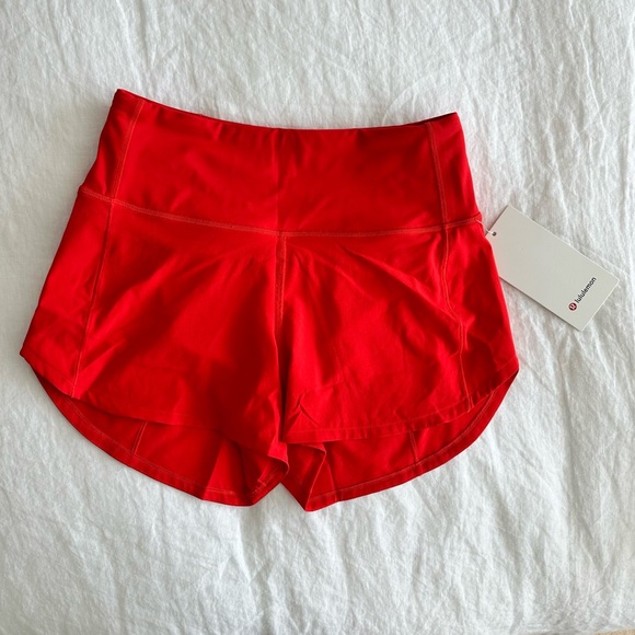 lululemon athletica Pants - Speed Up High Rise Shorts 4” Hot Heat